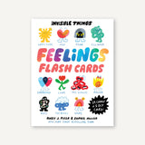 Invisible Things: Feelings Flashcards cover 19 emotions with colorful illustrations and a DIY card for kids to explore feelings.