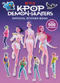 K-Pop Demon Hunters Official Sticker Book cover featuring colorful character stickers