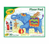 Giant Floor Pad with 30 colorful floor pages featuring playful elephant and monkeys for creative fun and big drawing ideas.