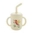 Fresh & Messy Sippy Cup | Hummingbird with removable lid, straw, two handles, and hummingbird floral design for kids.