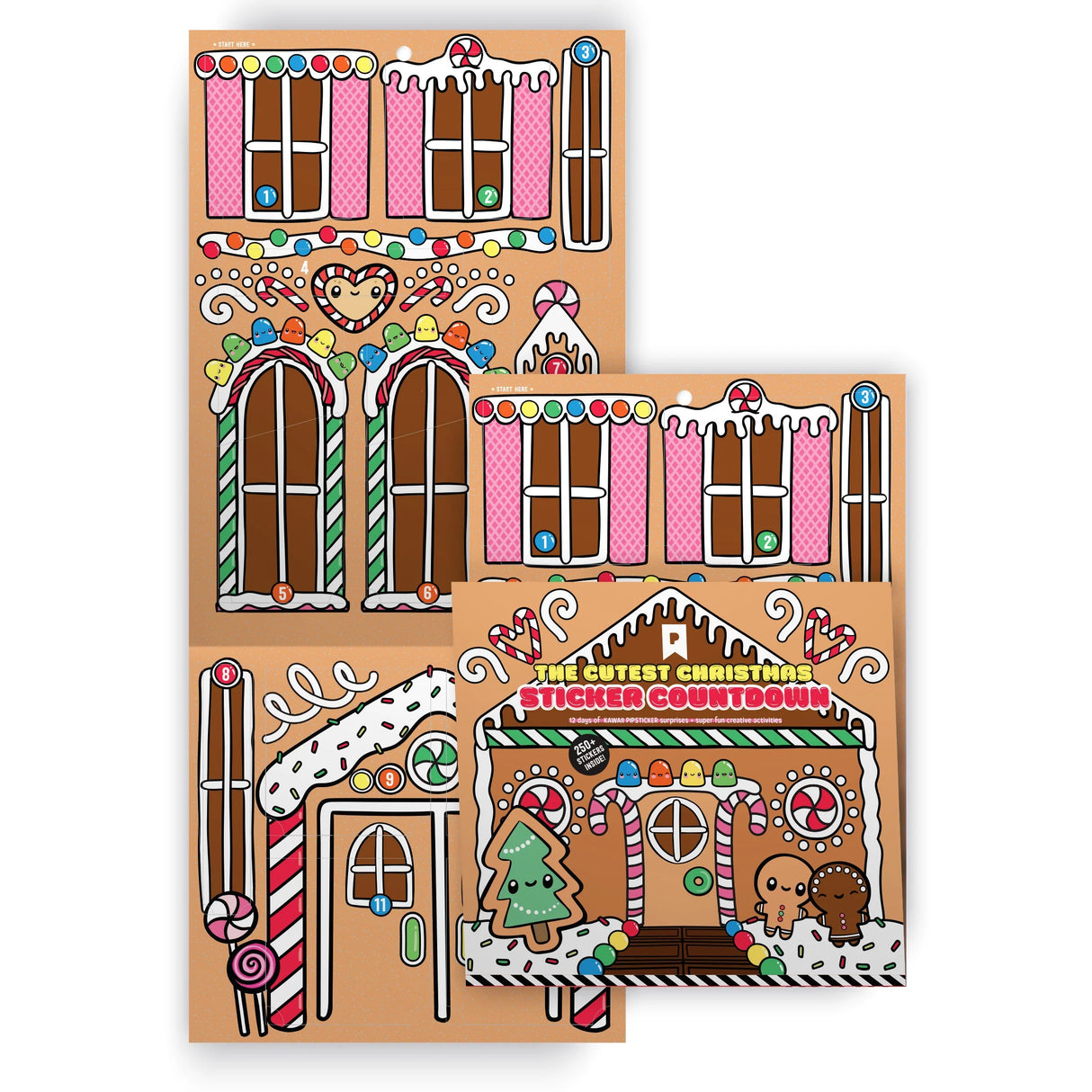 Pipsticks Kawaii Christmas Sticker Advent Calendar