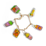 Shrinkorama Charm Bracelets Kawaii Drinks