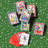 Tiny Playing Cards | Holiday in the Woods featuring illustrated woodland animal cards