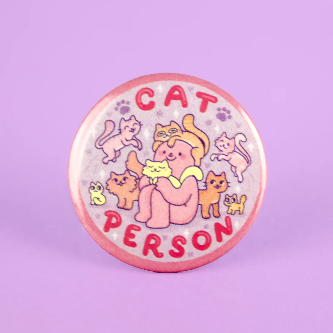 Cat Person Button