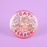 Cat Person Button