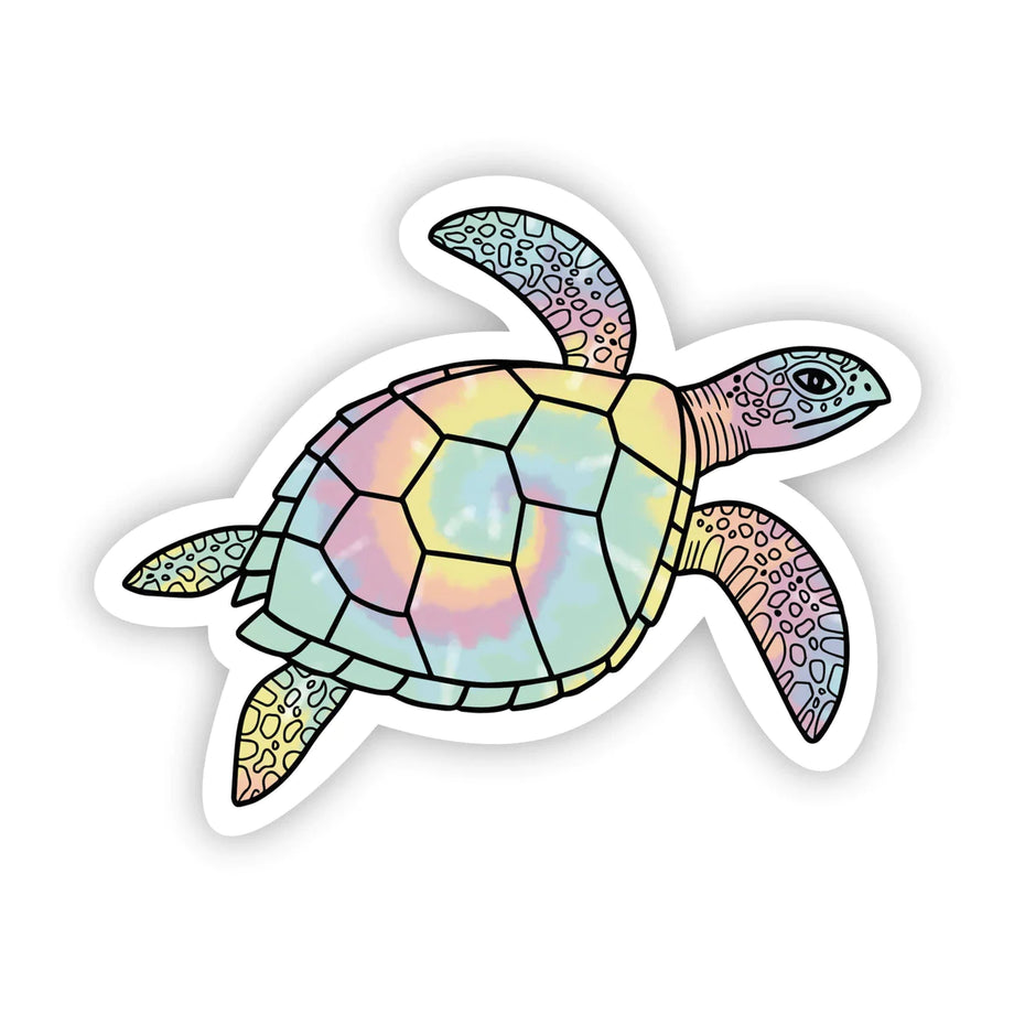 Sea Turtle Tie Dye Sticker – Treehouse Toys