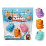 Sticky Bubble Blobbies | Capybara squishy toy package with colorful capybara figures