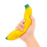 Crazy Banana Sensory Sand Toy held in a hand