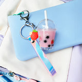 Bag Charm Kit | Strawberry Bubble Tea