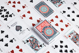 Bicycle Playing Cards: Muralis deck with Mediterranean tile-inspired design and classic red and black suits.