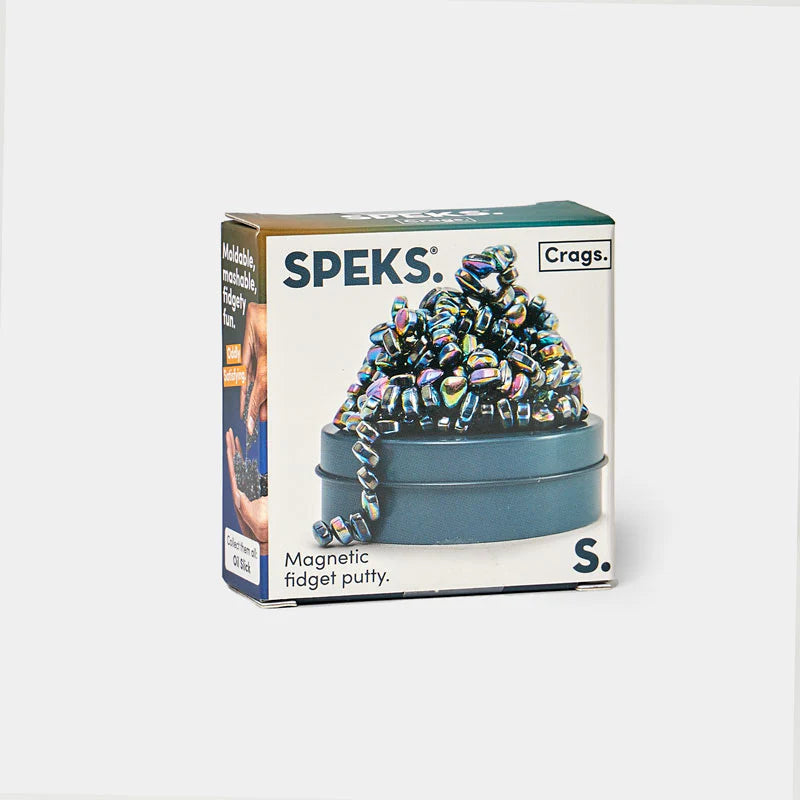 Speks. Mini Crags. Oil Slick.