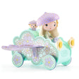 Tinyly Jil & Jerry Tinycar pastel floral toy car with two whimsical figures