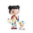 Tinyly Barbouille & Gribs art-themed figure set with a painter and adorable cow companion