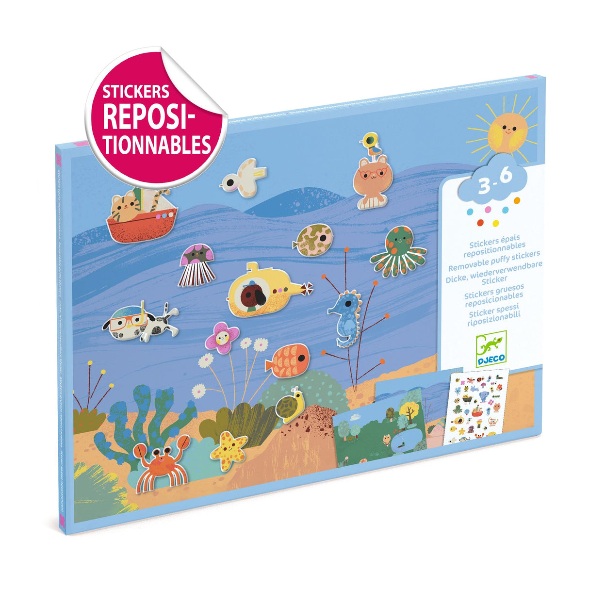 Thick Puffy Stickers | Summertime