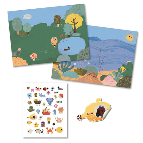 Thick Puffy Stickers | Summertime
