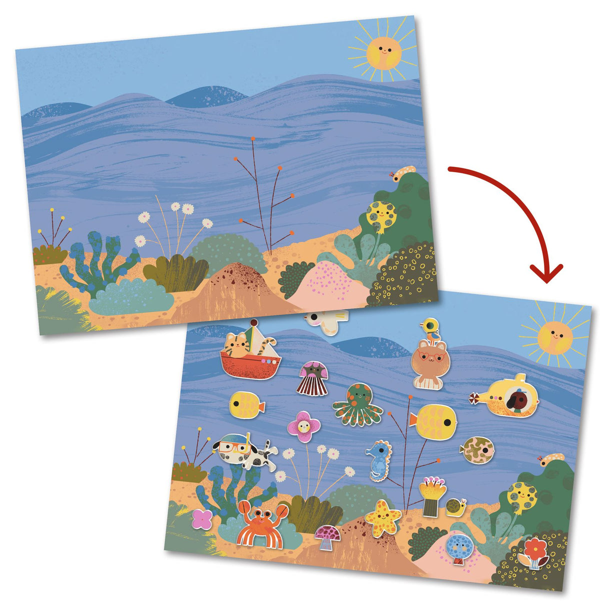 Thick Puffy Stickers | Summertime