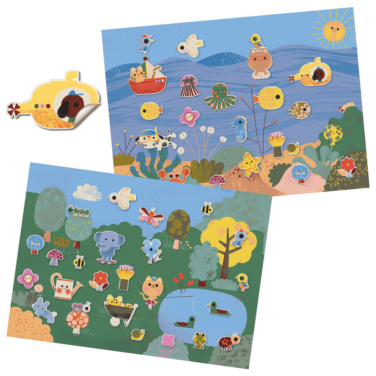 Thick Puffy Stickers | Summertime