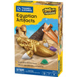 I DIg It! Egyptian Artifacts kit box with Egyptian relics and colorful minerals beside pyramids and digging tools