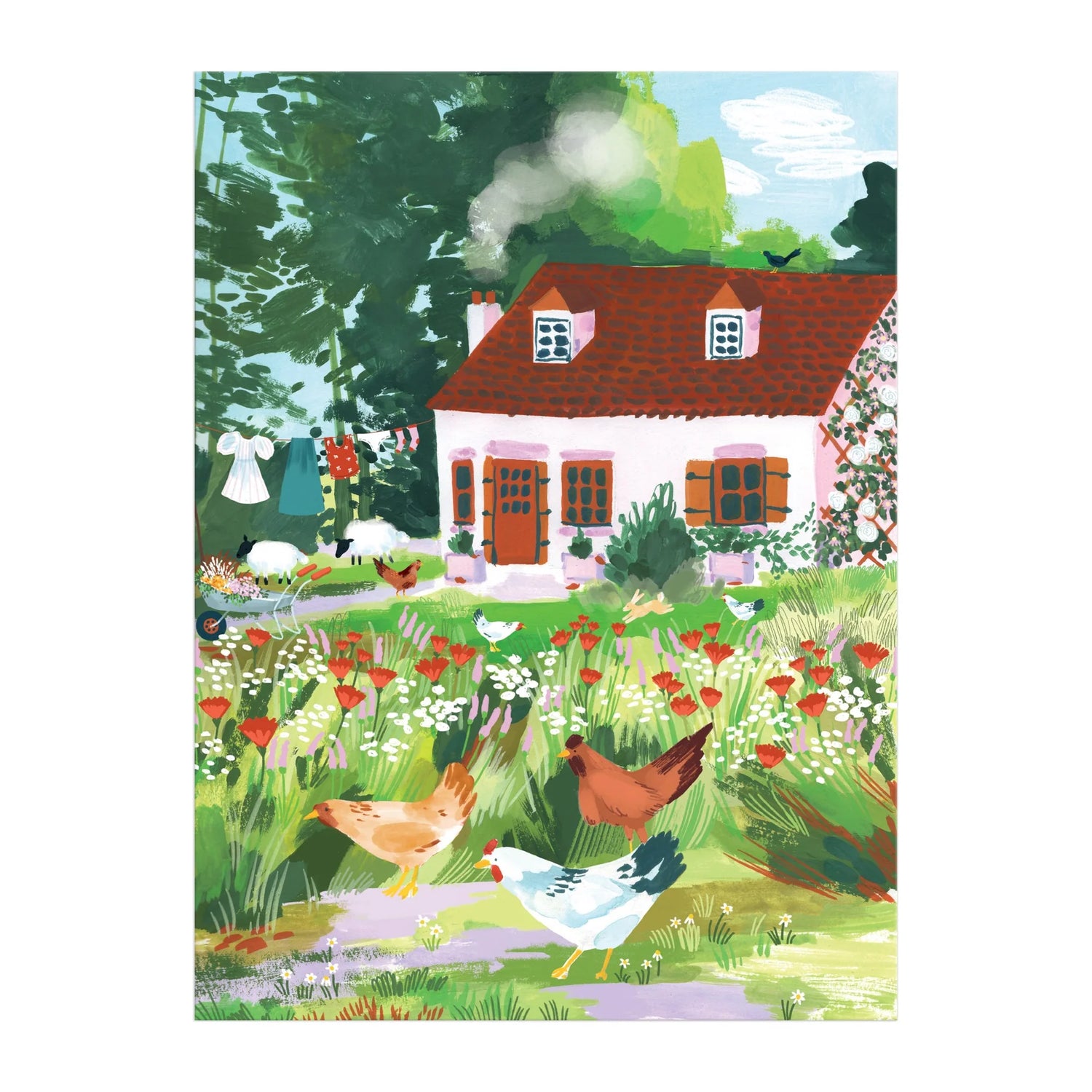 1000pc Cottage Wildflowers Puzzle