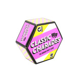 Classic Charades party game in a colorful hexagonal box