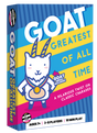 Board game box for GOAT: Greatest of All Time featuring a playful goat character