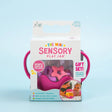 Mini Sensory Jar | Pink packaging featuring a pink sensory play jar for children