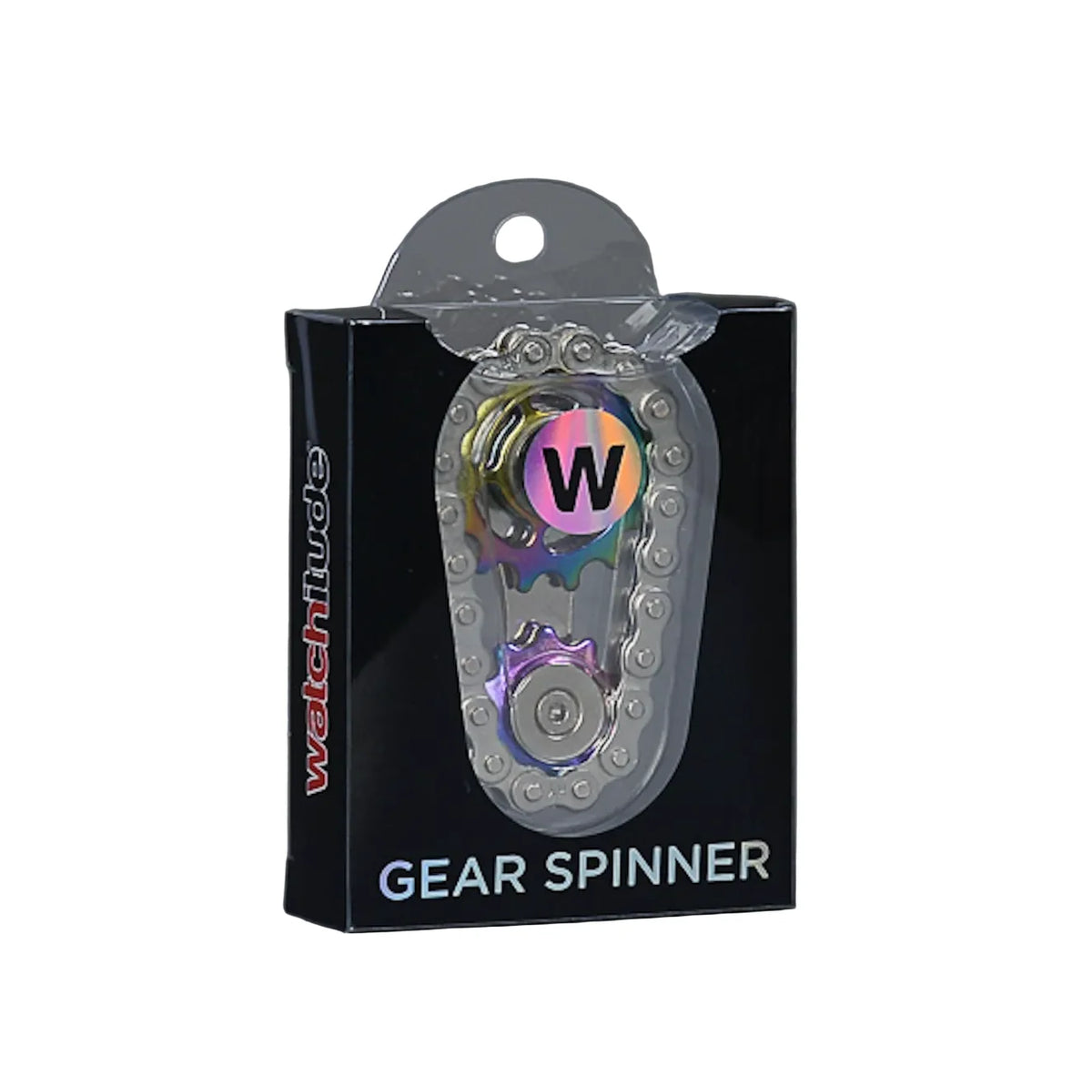 Gear Spinner toy in black packaging with colorful interlocking gears