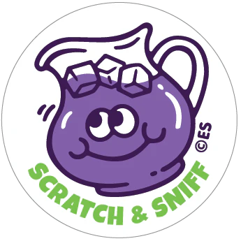 Scratch & Sniff Stickers | Grape Drink