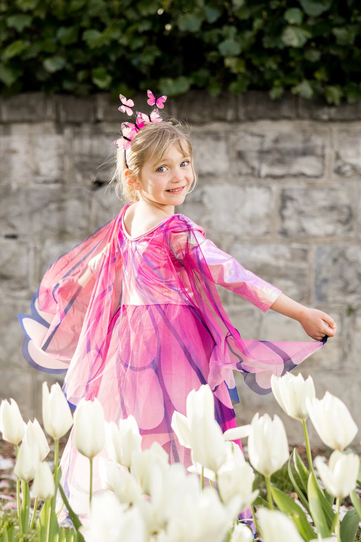 Butterfly Twirl Dress & Wings | Pink