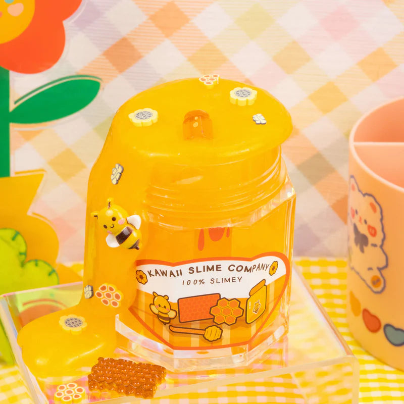 Homemade Honey Slime Jar