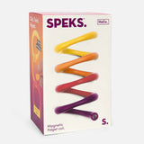 Speks. Helix. Plasma. magnetic fidget coil in vibrant colors, designed for twisting and clicking fun.