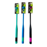 Three JunkBall Classic Bat and Ball Sets in teal, blue, and black with neon accents displayed in packaging.