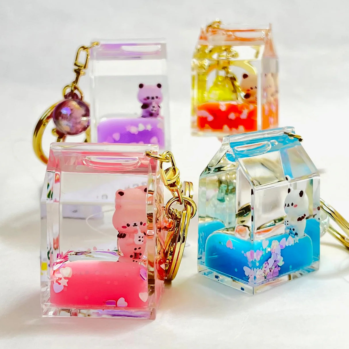 Kitty in Milk Carton Keychain