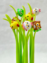 Bird on Leaf Wiggle Gel Pen