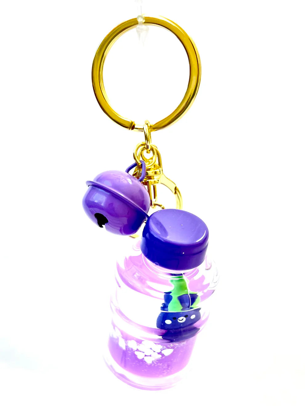 Eggplant Floaty Charm Keychain