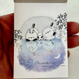 Mini Notepad | Snow Birds Moon