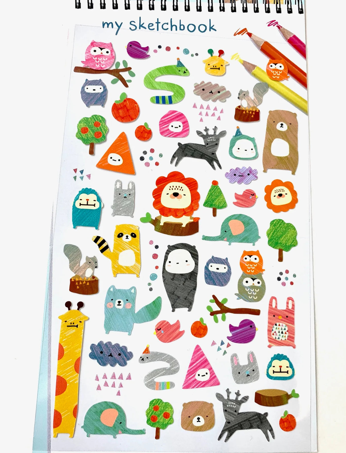 My Sketchbook Animals Stickers