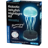 Robotic Jellyfish Nightlight Kit with motorized jellyfish, color-changing LED, and realistic motion for ages 8 and up.