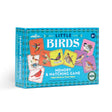 Birds Little Matching Game with colorful illustrated bird pairs in a turquoise memory game box