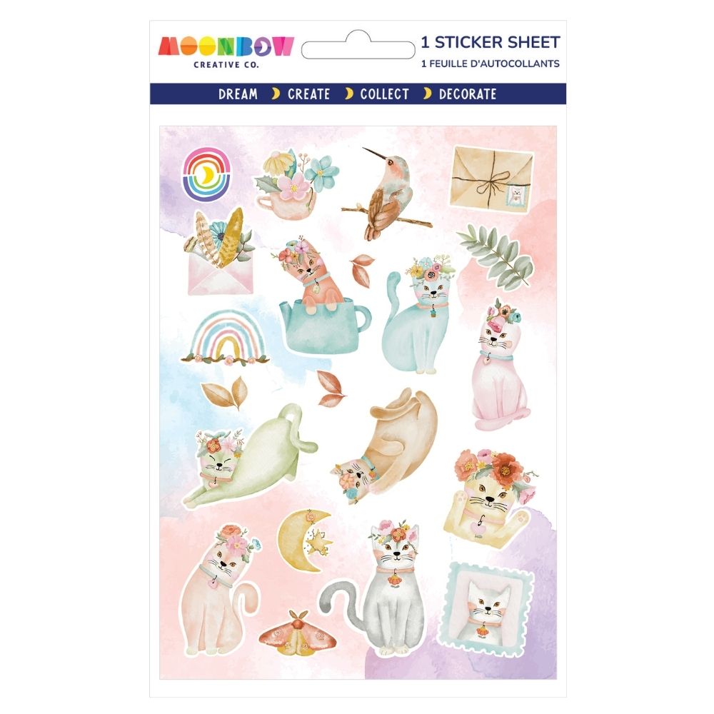 Floral Crown Cats Washi Stickers