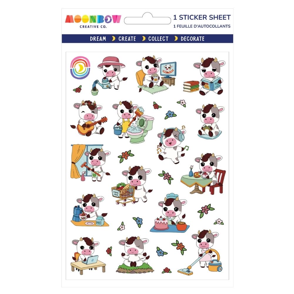 Cowmopolitan Life Glossy Stickers