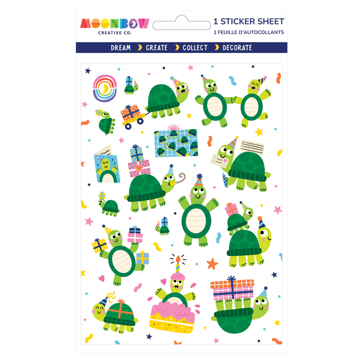 Turtley Fun Glossy Stickers