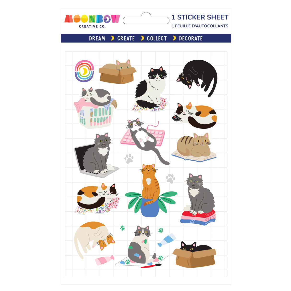 Cat Sitters Glossy Stickers