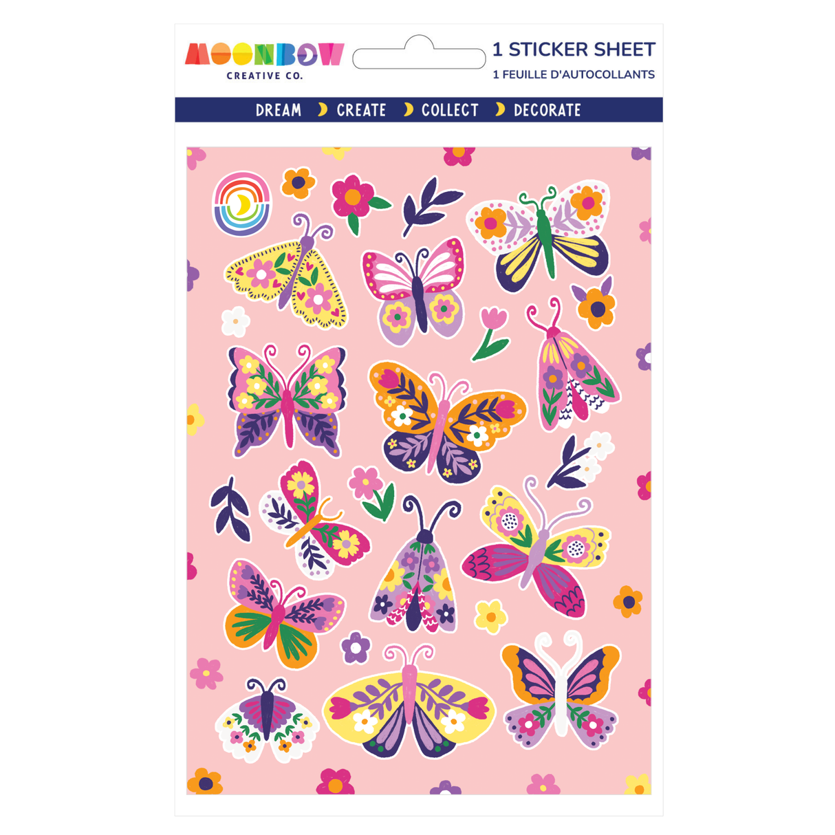 Meadow Butterflies Glossy Stickers