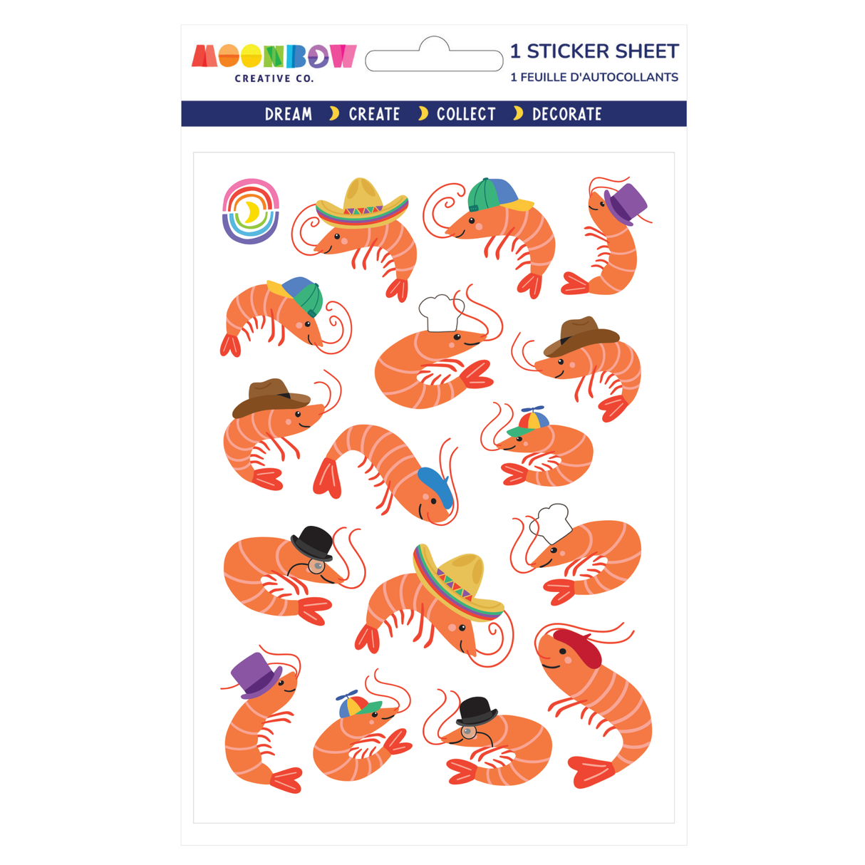 Shrimply Silly Glossy Stickers