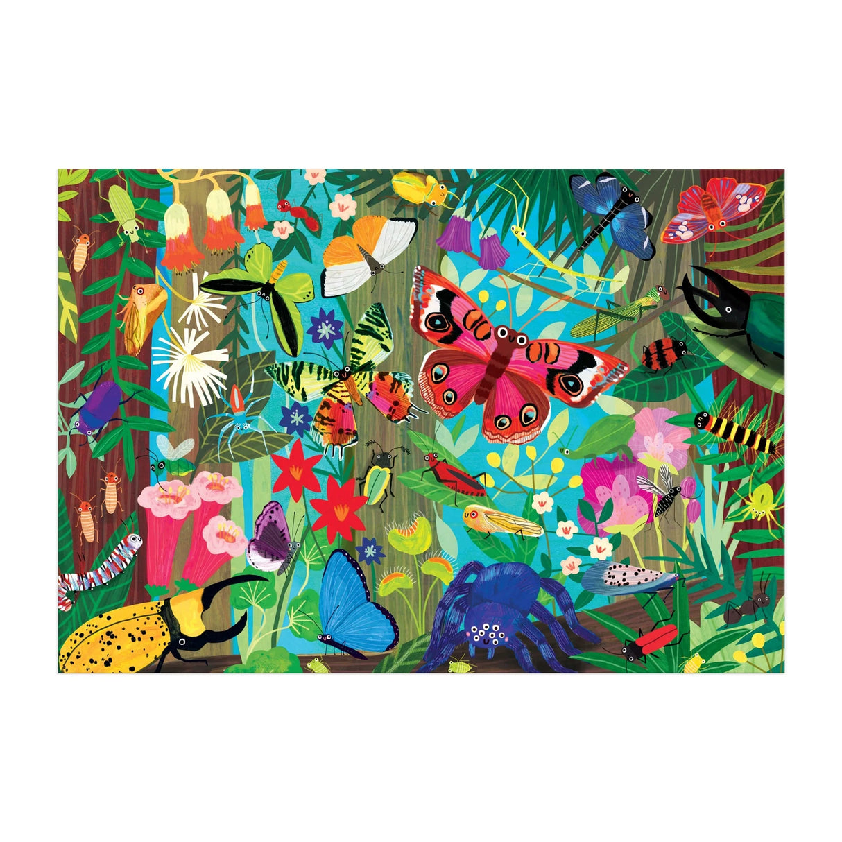 100pc Bugs & Butterflies Puzzle