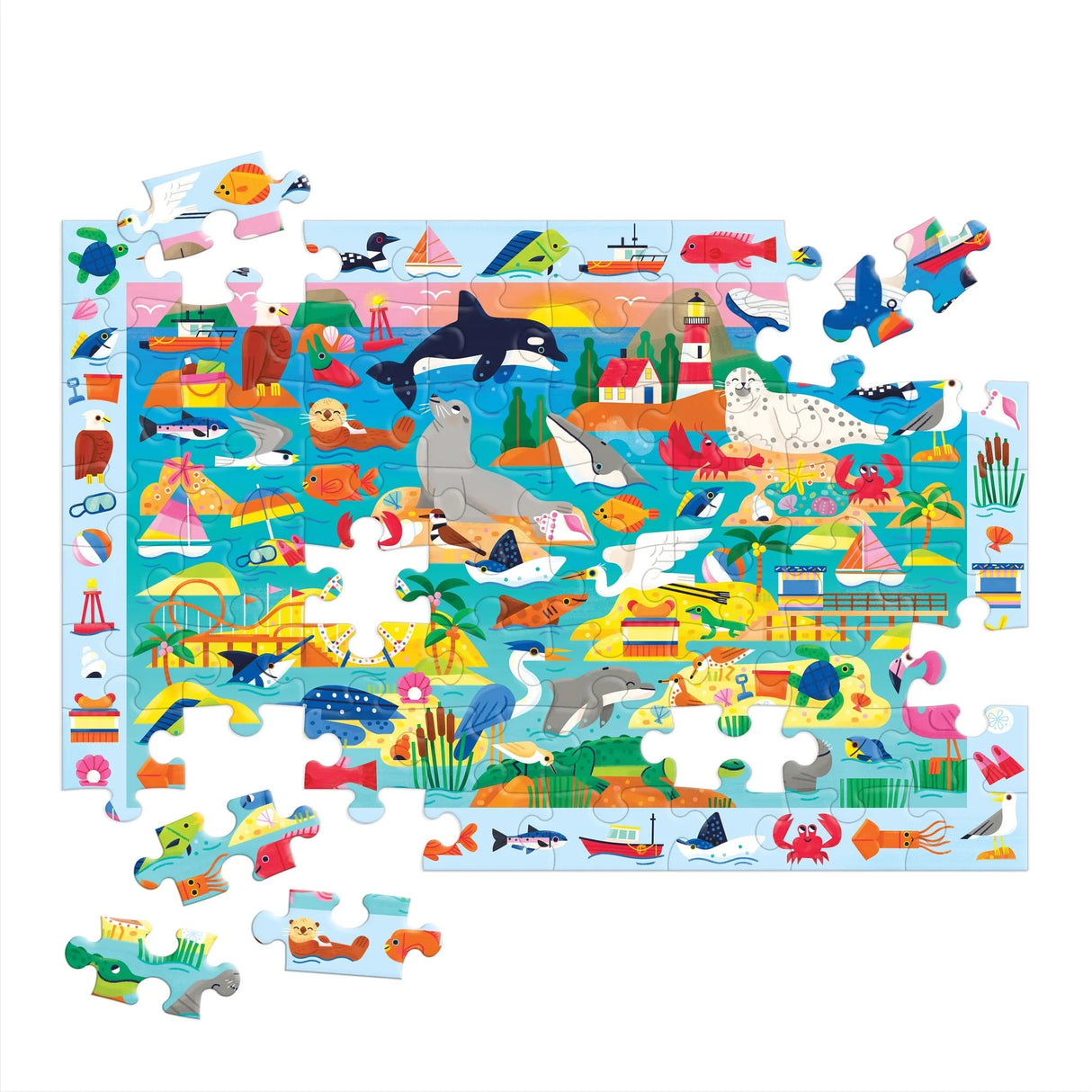 64pc At the Seaside Search & Find Puzzle