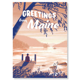 Greetings From Maine Postcard