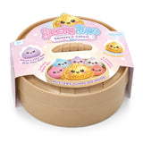 Lucky Bao Dumpling mystery squishy toy in colorful dumpling themed packaging
