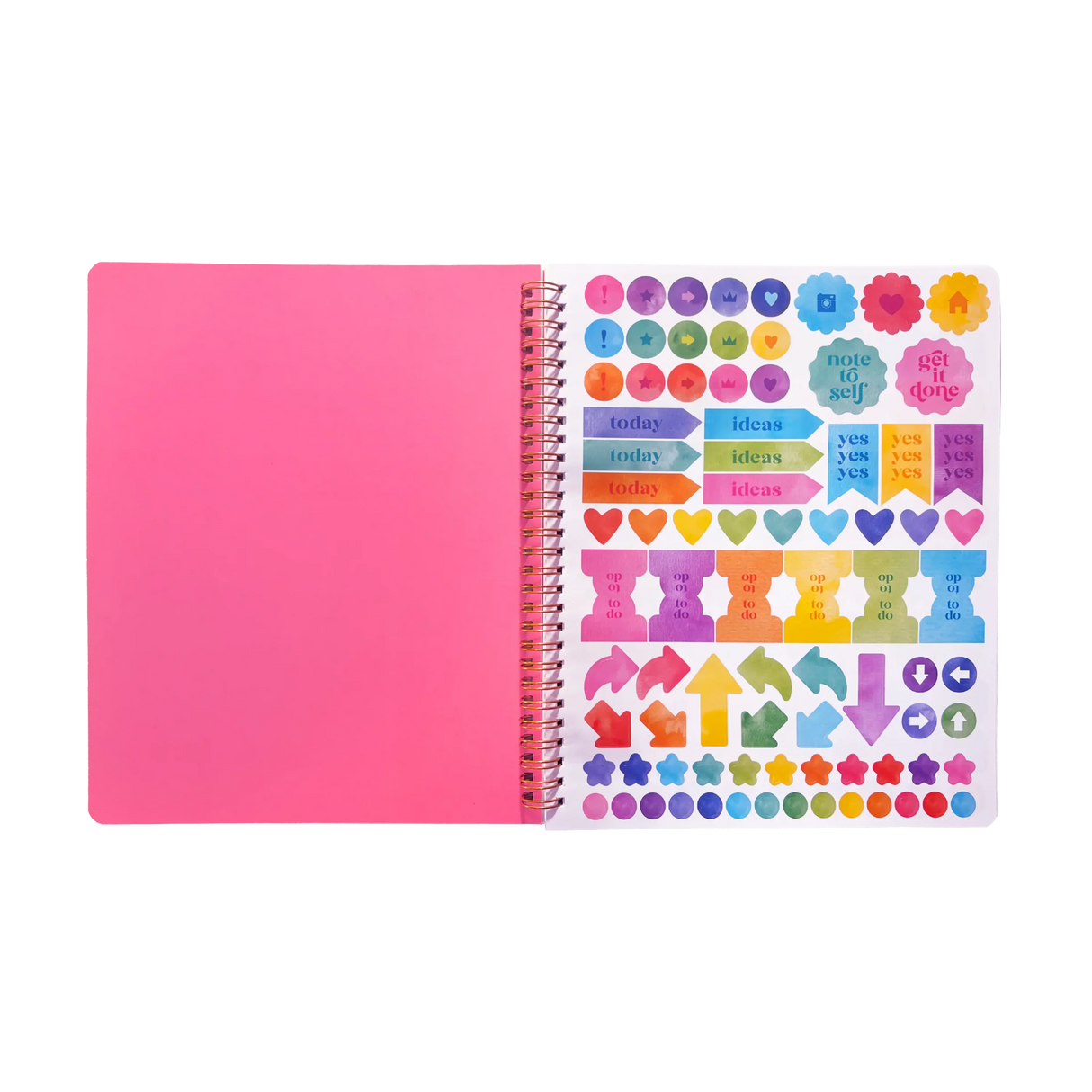 Artful Notes Reverse Coloring Notebook | Geoscape